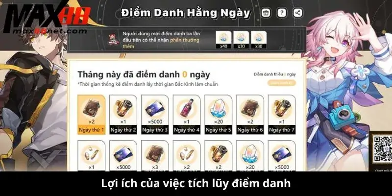 Lợi ích của việc tích lũy điểm danh